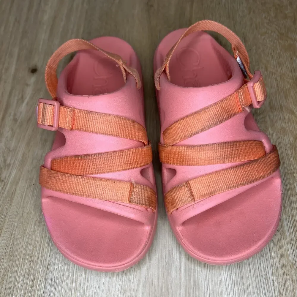 Chaco Kids' Youth Size 3 Chillos Sport Sandals Pink Adjustable Straps Water Shoe
